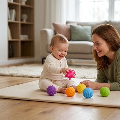 Balle sensorielle bébé