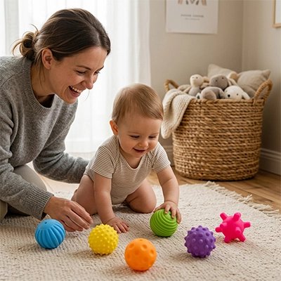Balle sensorielle bébé