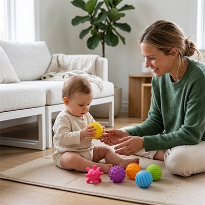 Balle sensorielle bébé