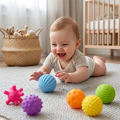 Balle sensorielle bébé